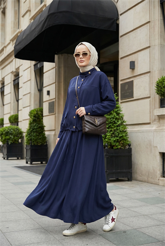 Aurelia Gold Tensel Set- Etekli Takım – Lacivert