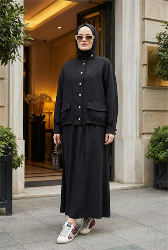 Aurelia Gold Tensel Set- Etekli Takım – Siyah