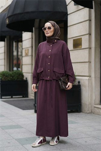 Aurelia Gold Tensel Set- Etekli Takım – Bordo