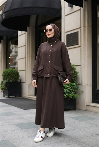 Aurelia Gold Tensel Set- Etekli Takım – Acıkahve