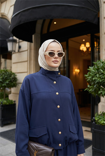Aurelia Gold Tensel Set- Etekli Takım – Lacivert