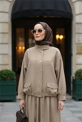 Aurelia Gold Tensel Set- Etekli Takım –Bej