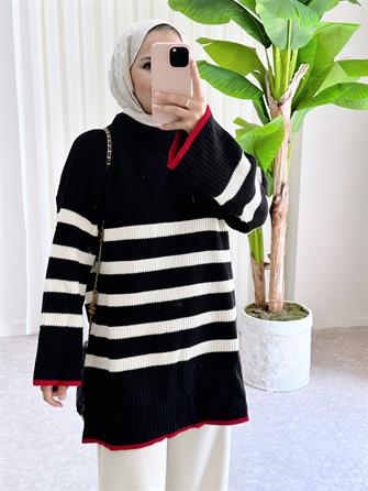 تونيك تونيك صياد مخطط أسود