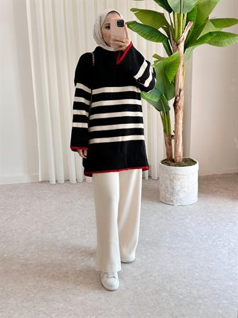 تونيك تونيك صياد مخطط أسود