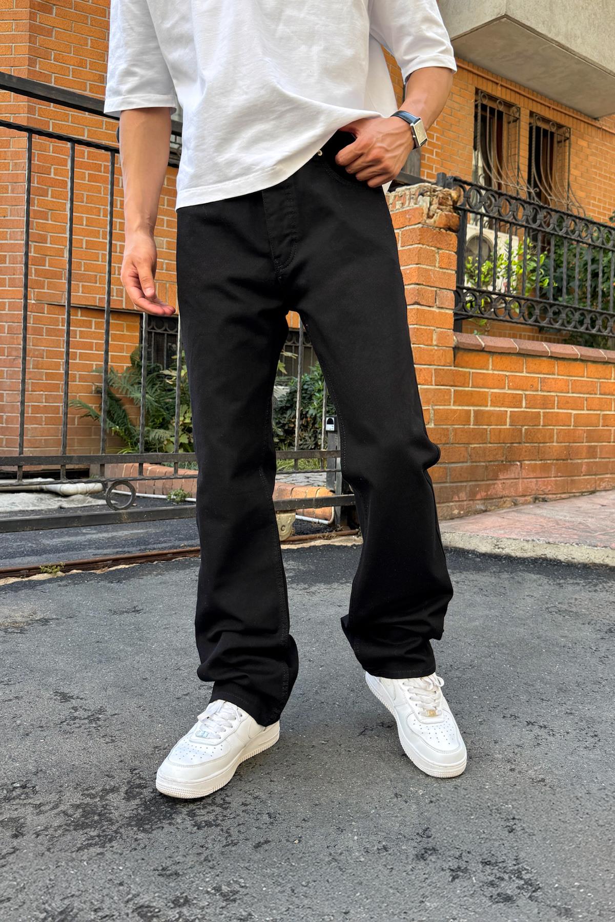 Basic Siyah Regular Jean