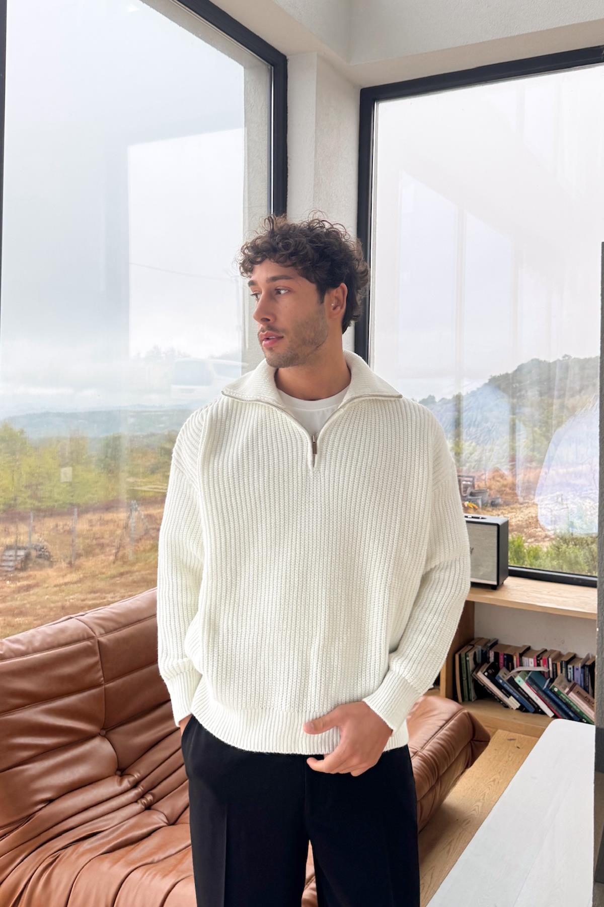 Half Zip Triko Kazak