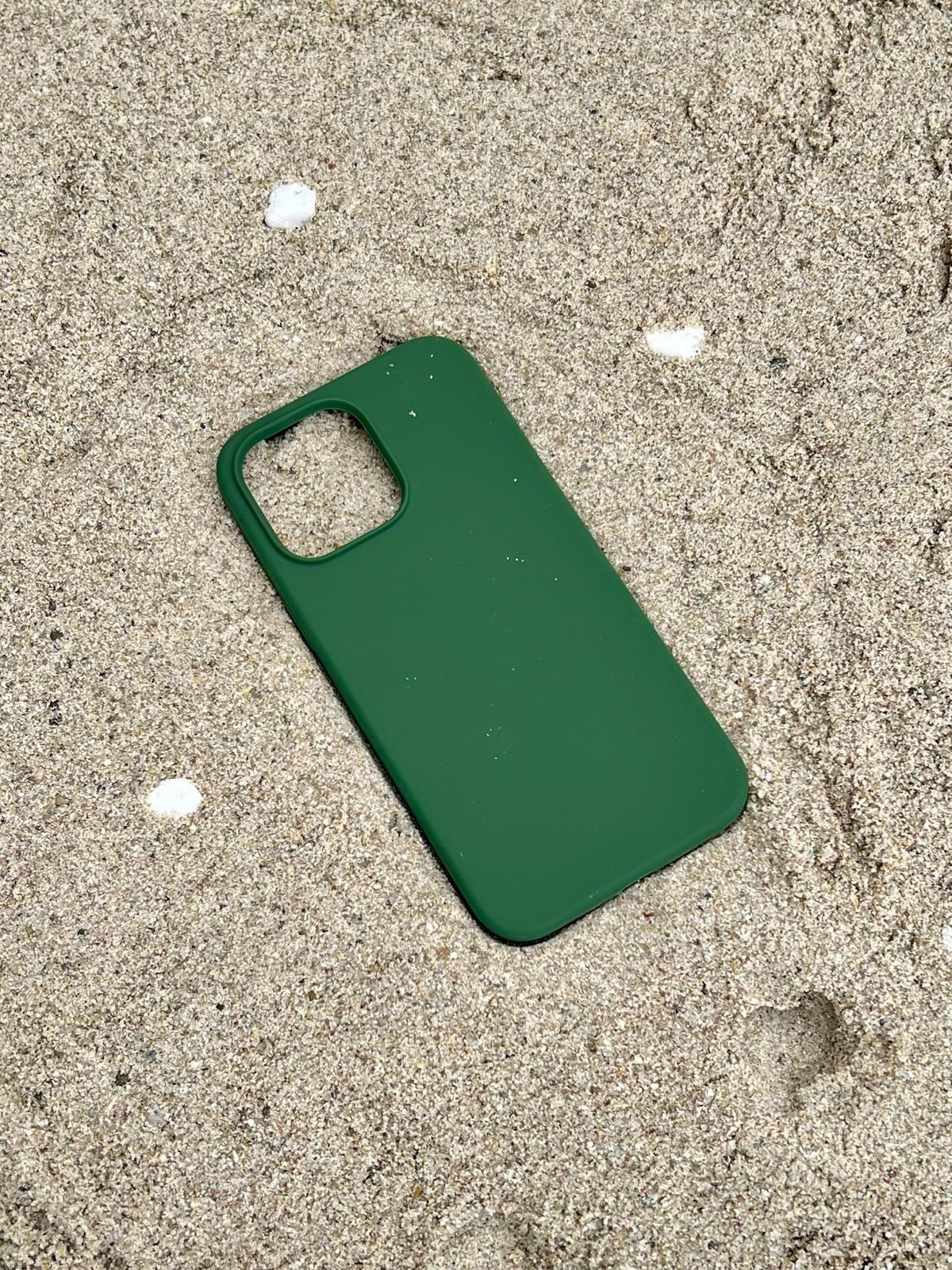 Iphone 14 ProMax Koyu Yeşil Silicon Case