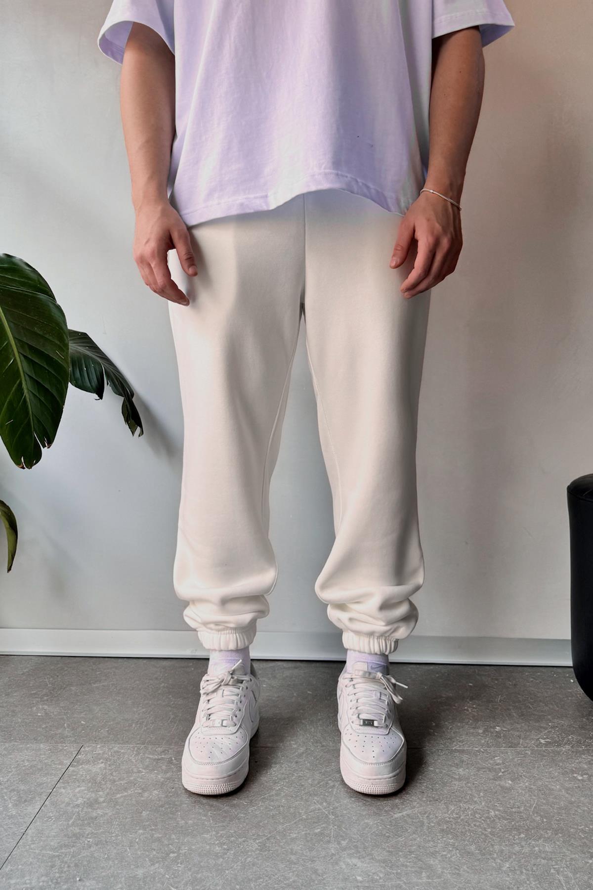 Flaw Atelier Regular Ekru Jogger Eşofman Altı