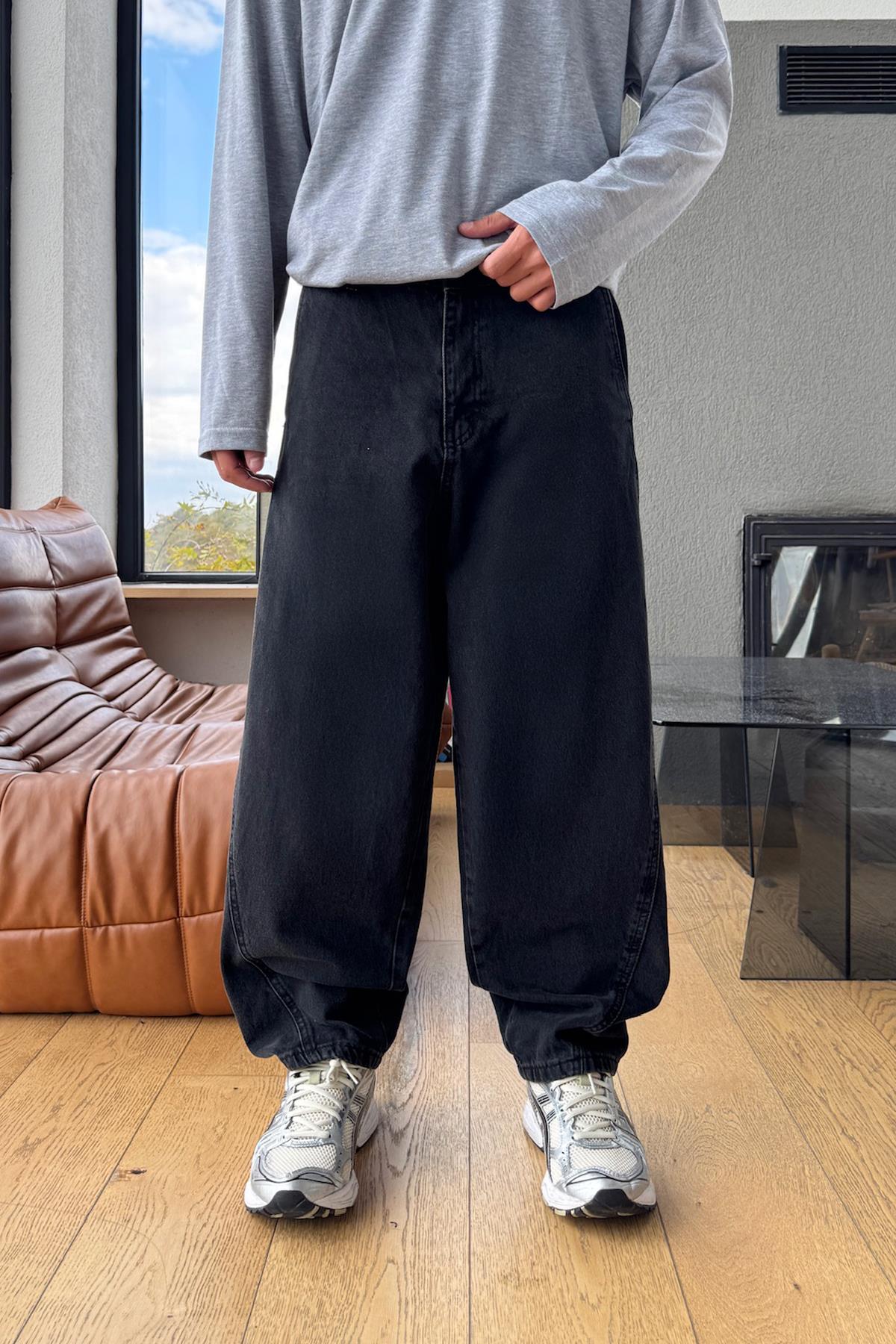 Siyah Baggy Jean