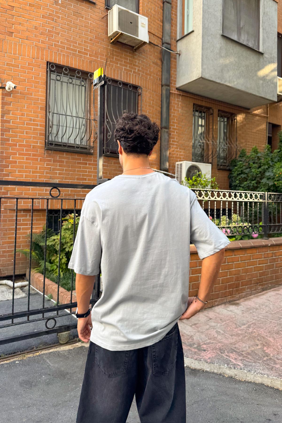 2pac Baskılı Oversize Tshirt