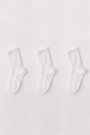 3'lü Basic Çorap