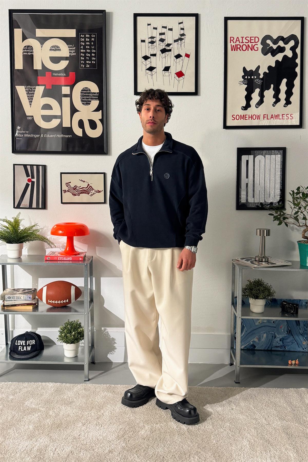 Amblemli Half Zip Sweatshirt