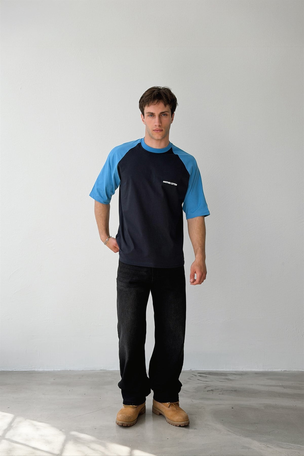 Another Cotton Baskılı Reglan Kol Tişört