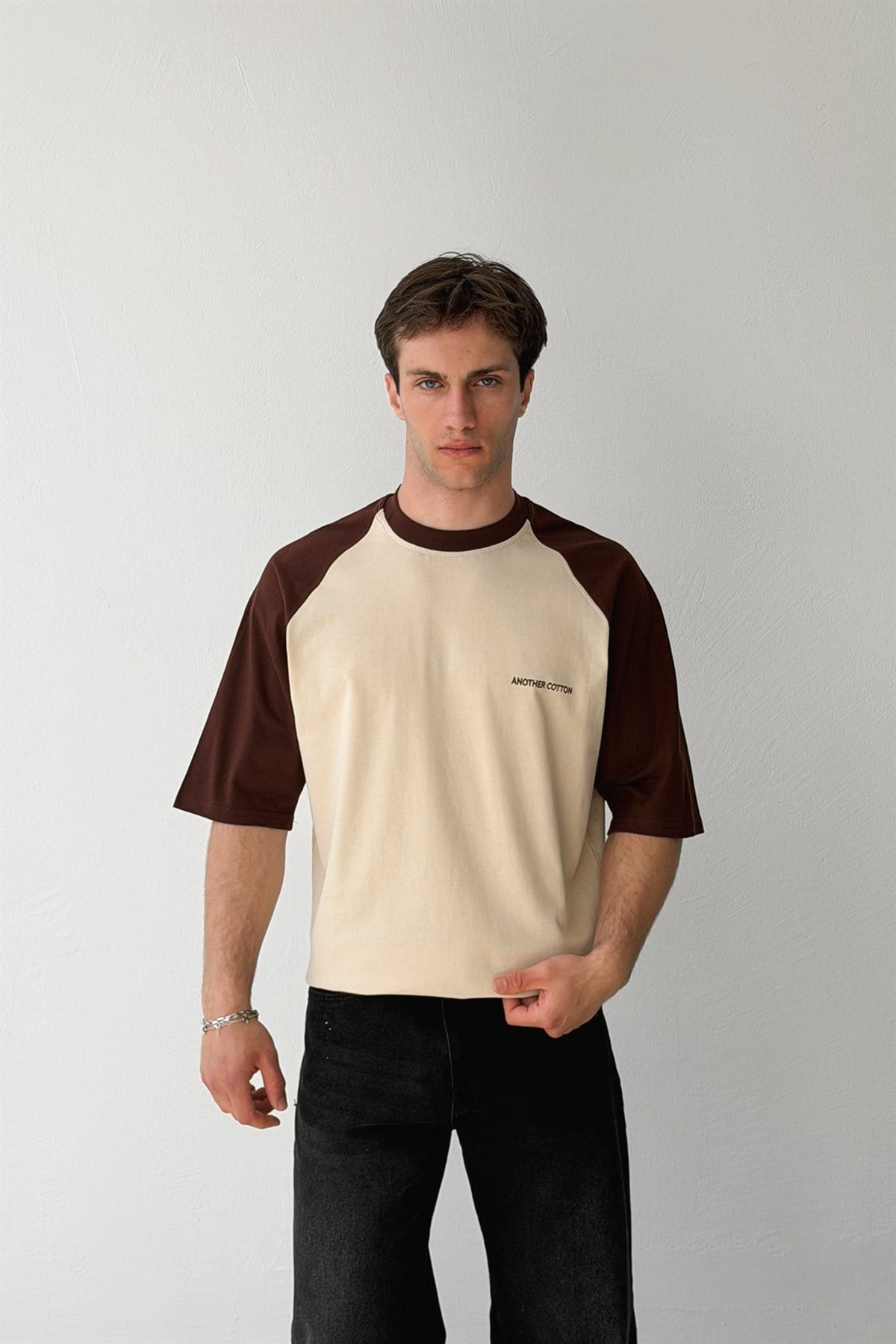 Another Cotton Baskılı Reglan Kol Tişört