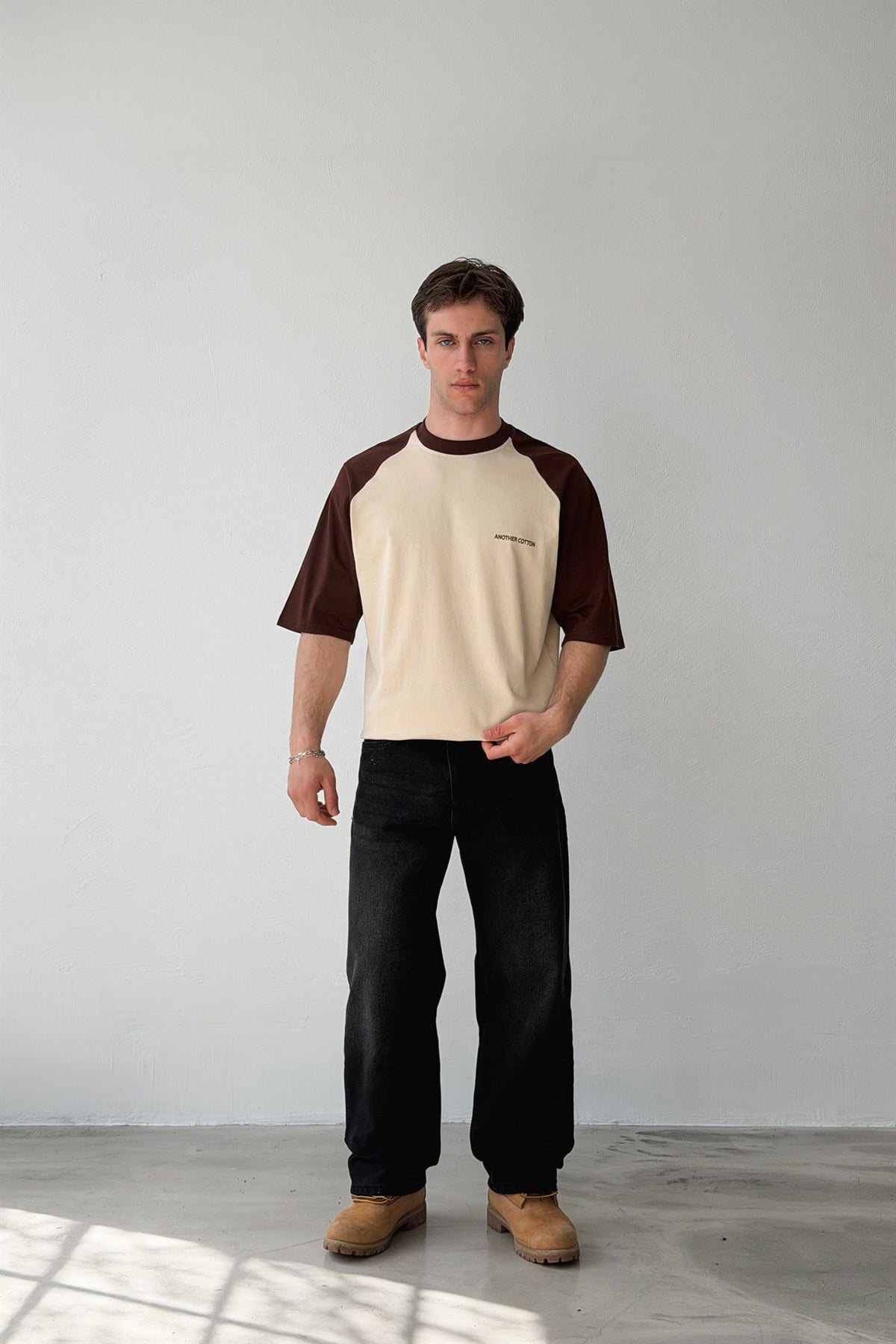 Another Cotton Baskılı Reglan Kol Tişört