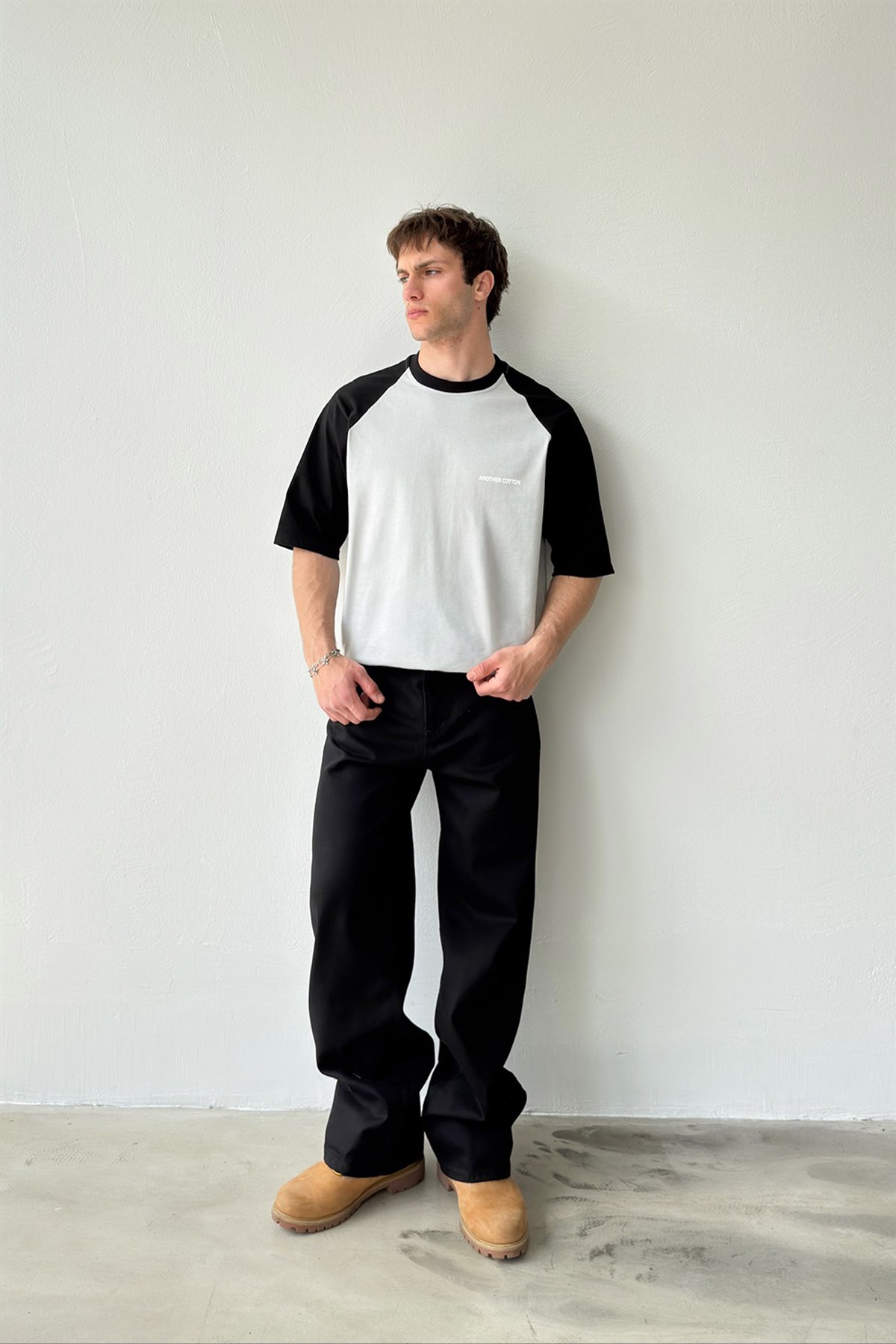 Another Cotton Baskılı Reglan Kol Tişört