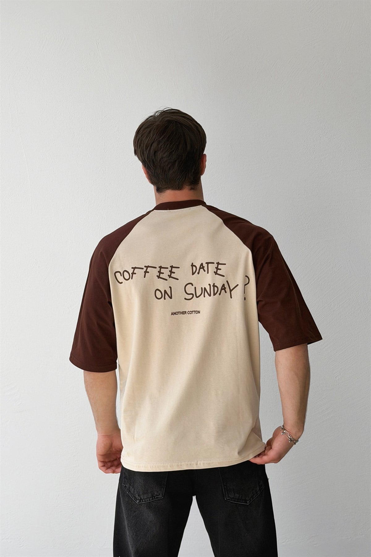 Another Cotton Baskılı Reglan Kol Tişört