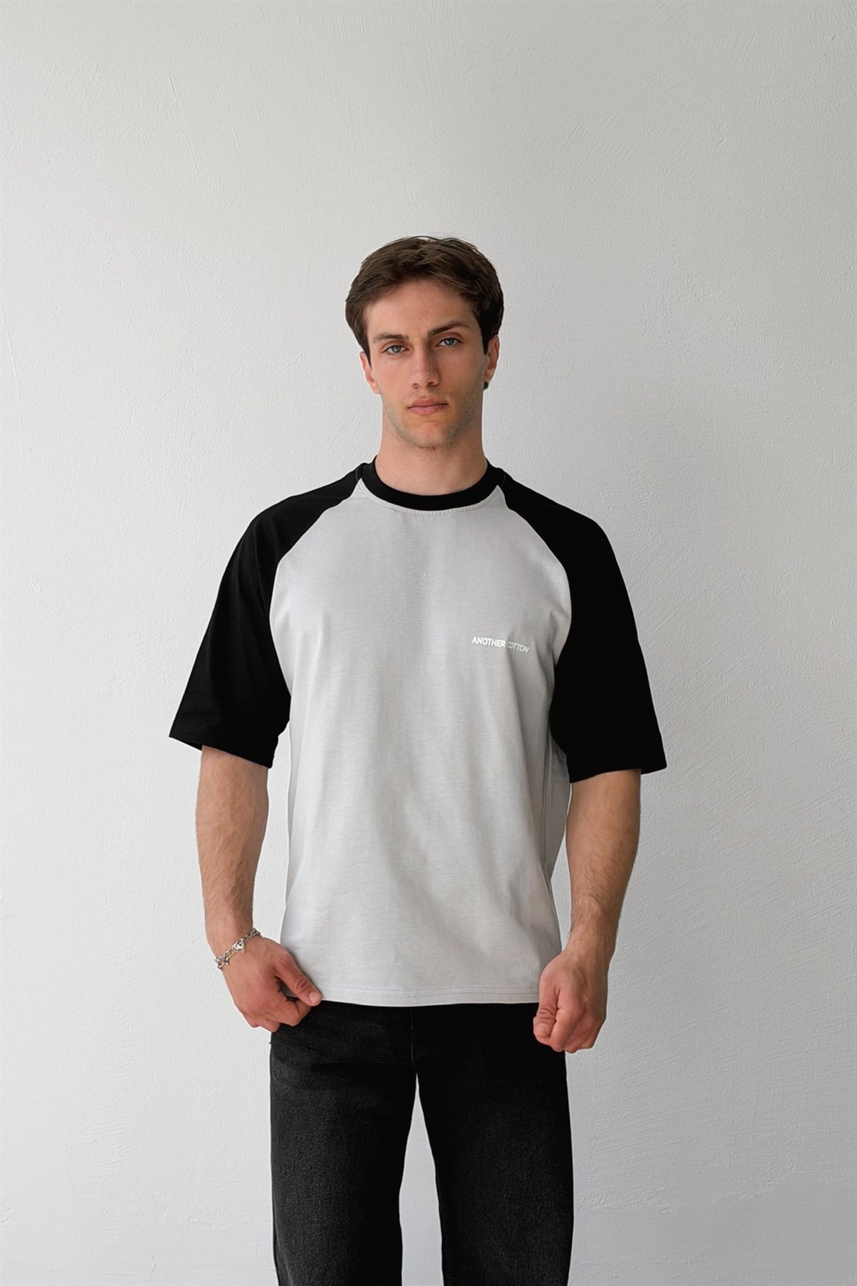 Another Cotton Baskılı Reglan Kol Tişört