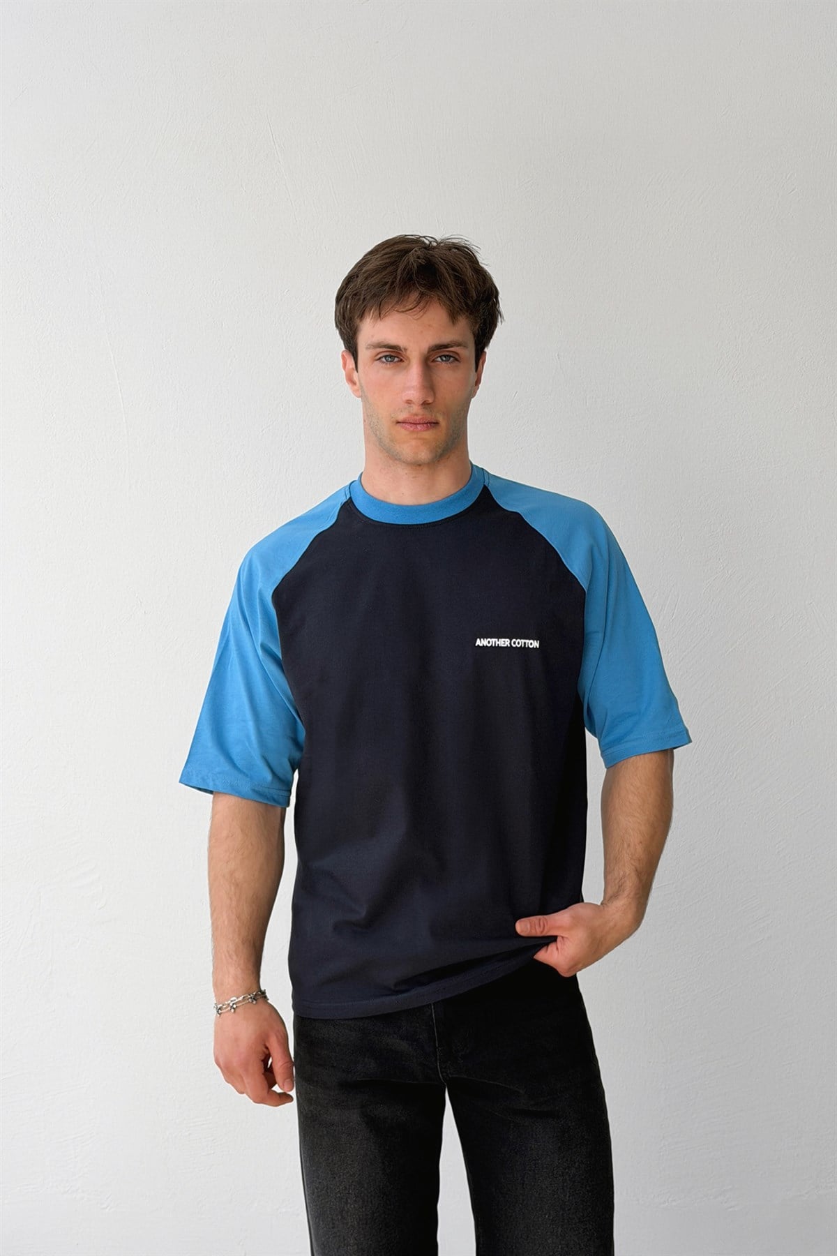 Another Cotton Baskılı Reglan Kol Tişört