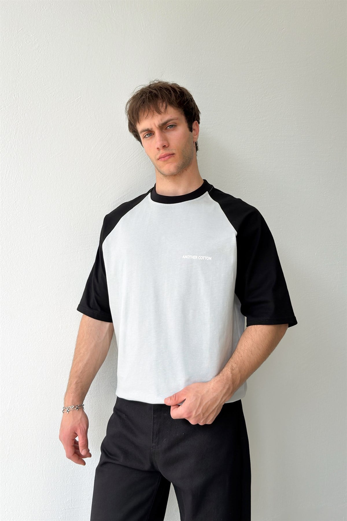 Another Cotton Baskılı Reglan Kol Tişört
