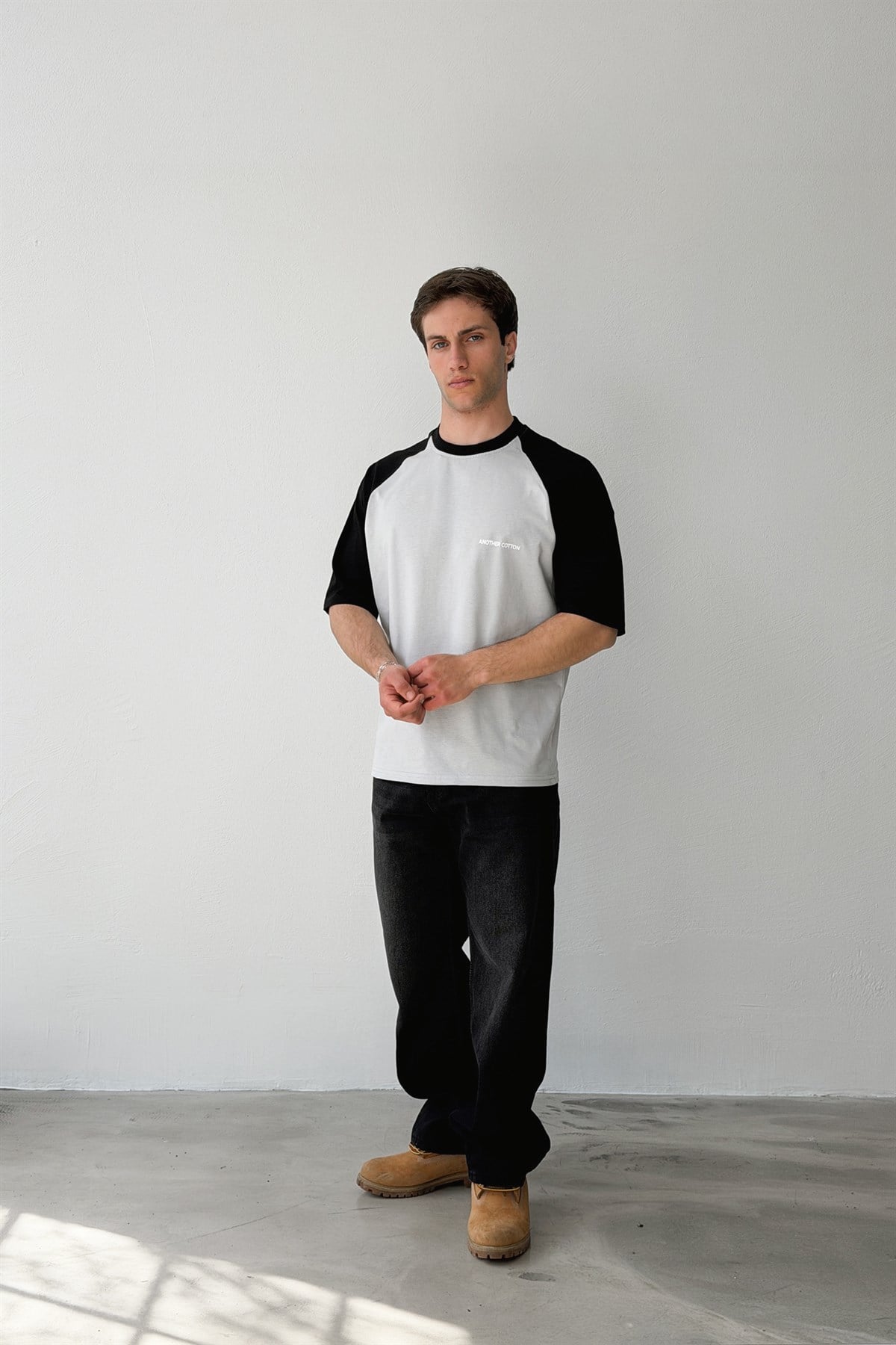 Another Cotton Baskılı Reglan Kol Tişört