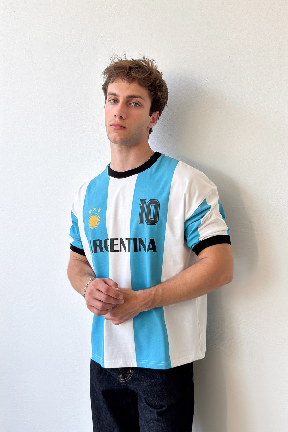 Argentina 10 Baskılı Tişört