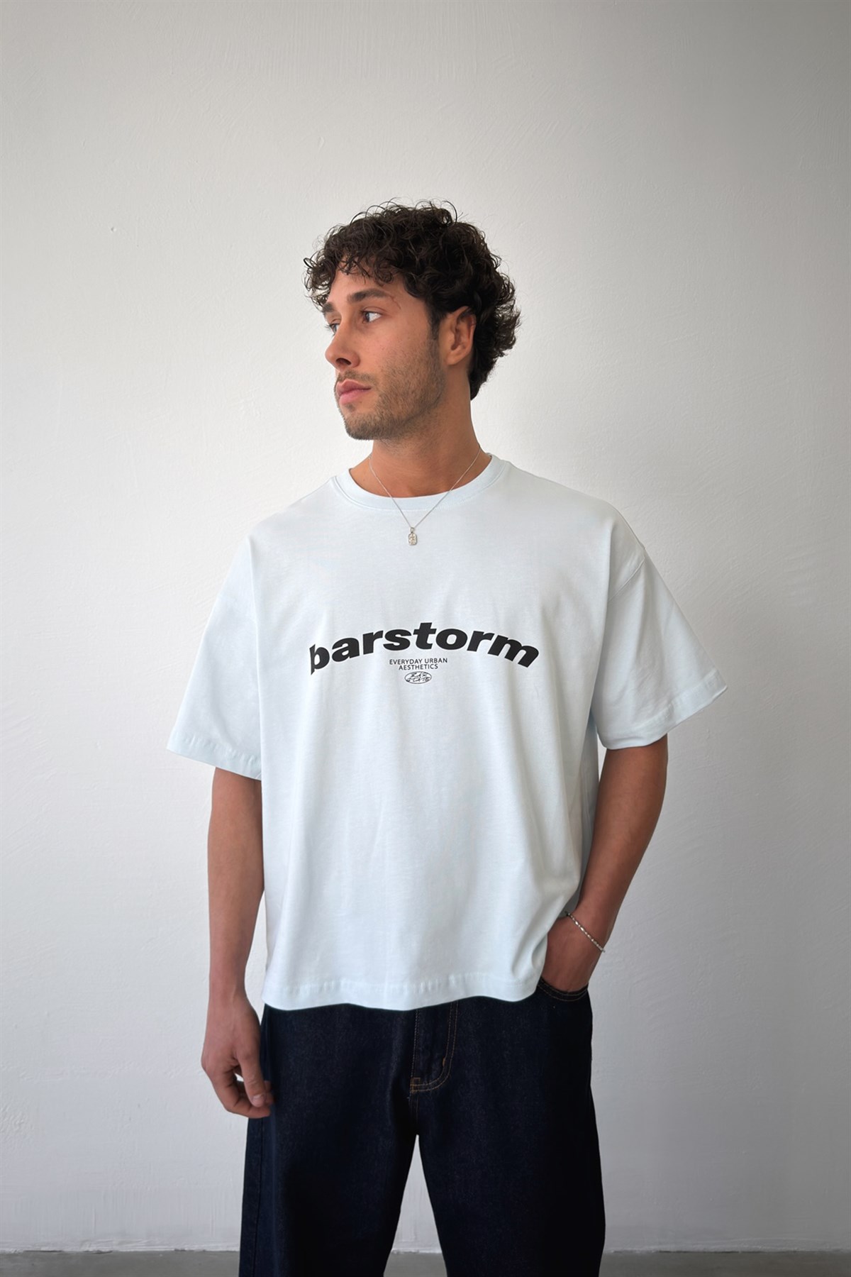 Barstorm Baskılı Crop Tişört