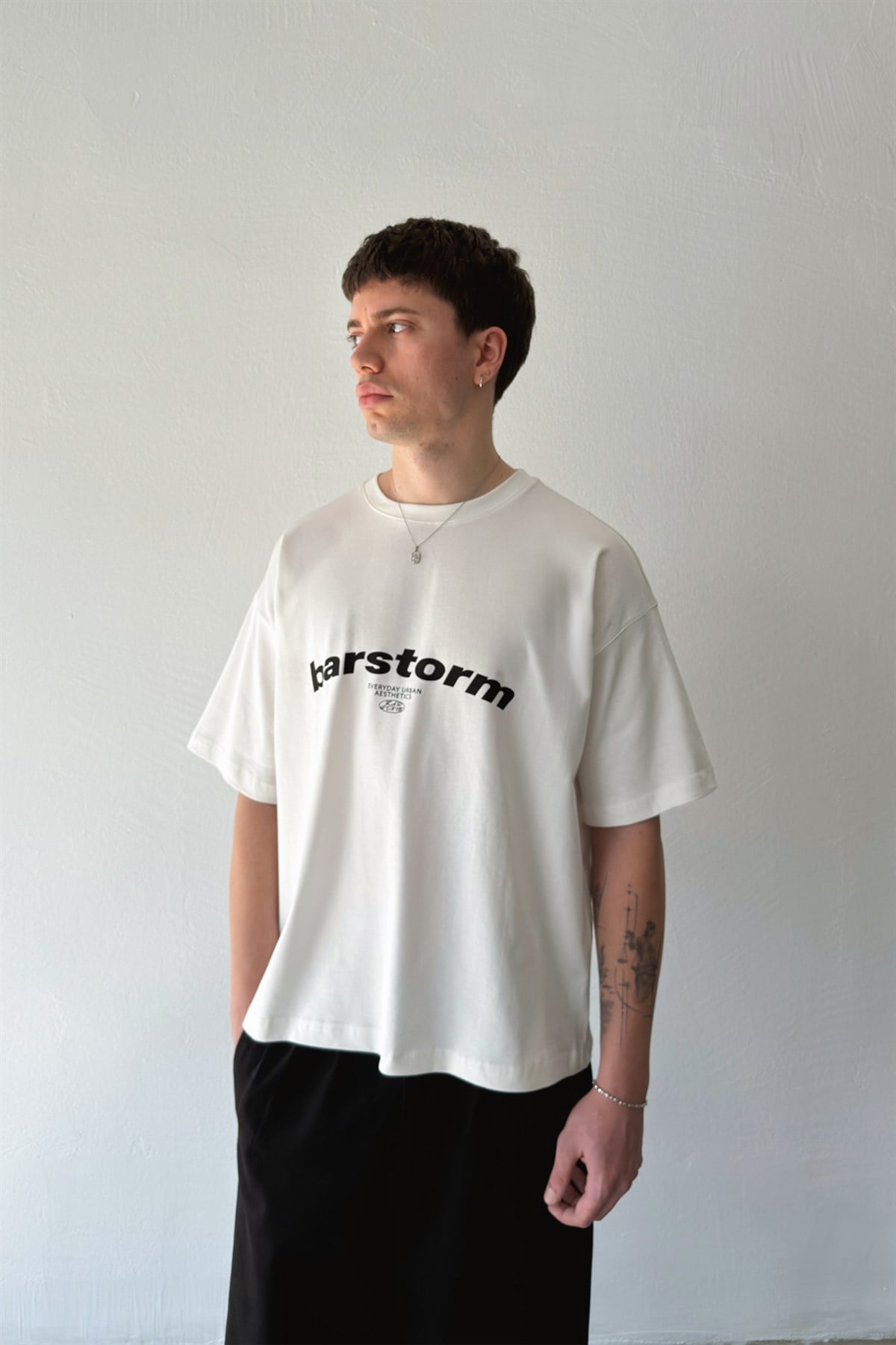 Barstorm Baskılı Crop Tişört