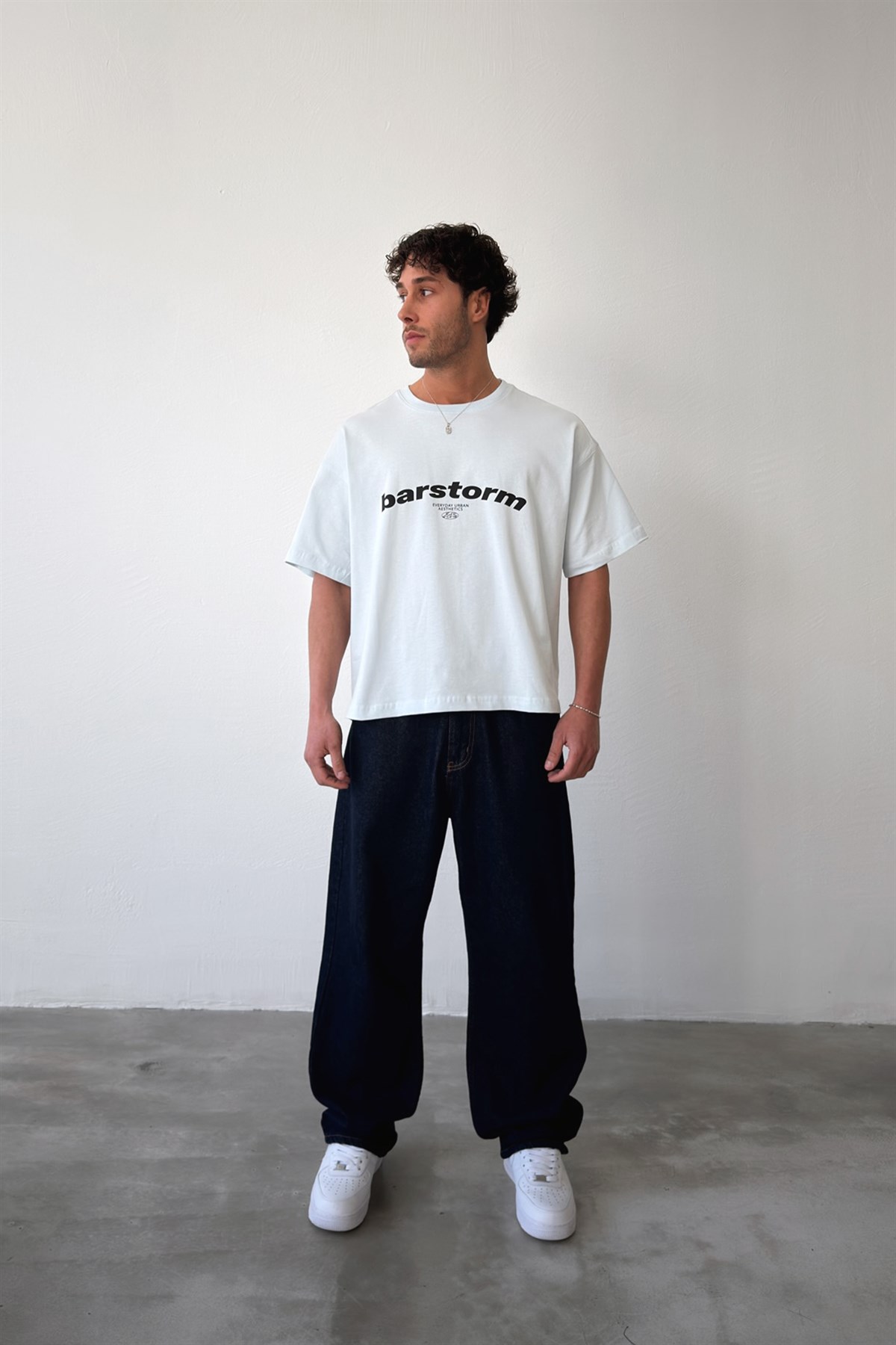 Barstorm Baskılı Crop Tişört