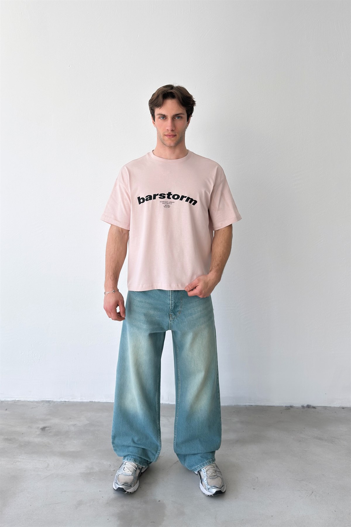 Barstorm Baskılı Crop Tişört