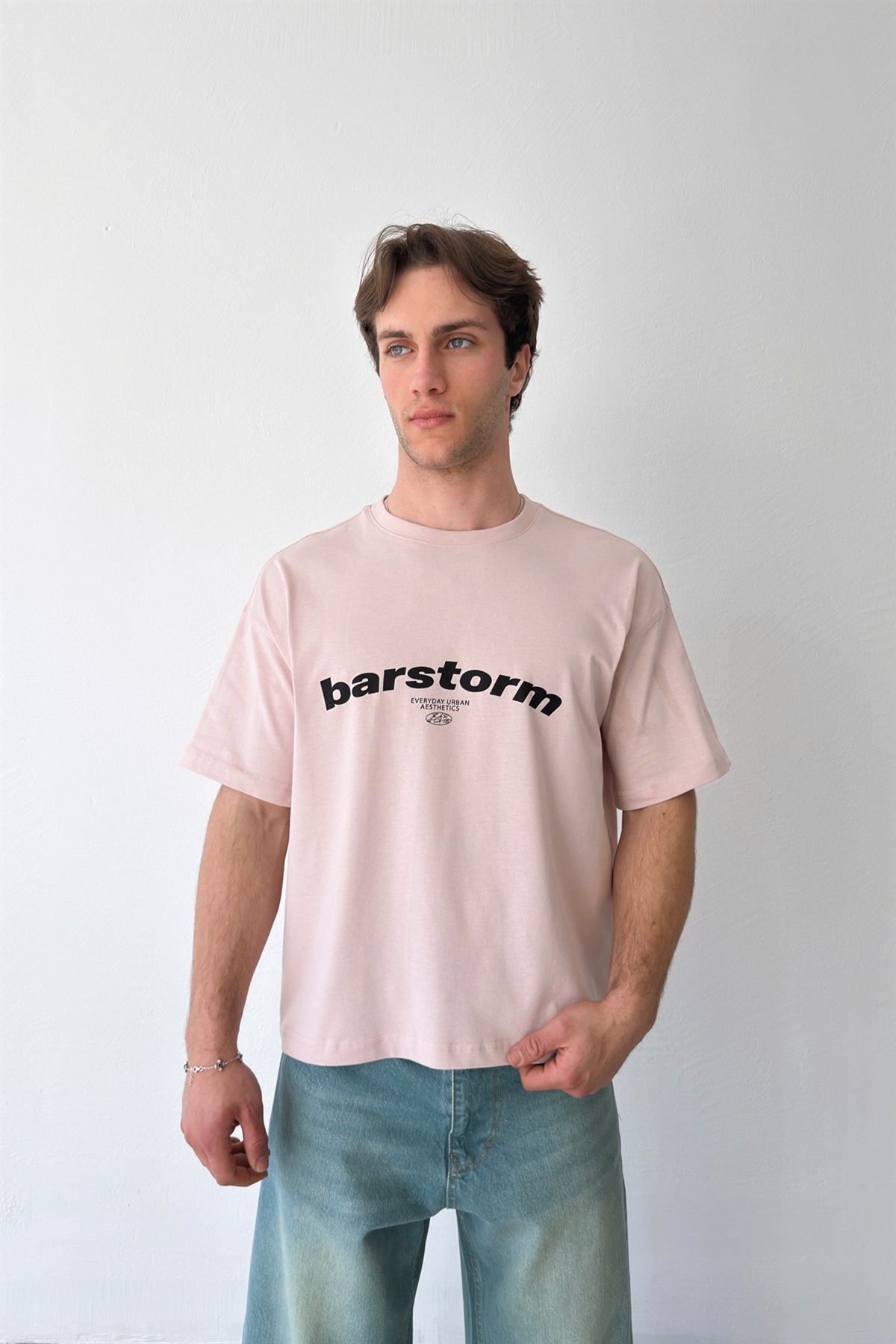 Barstorm Baskılı Crop Tişört