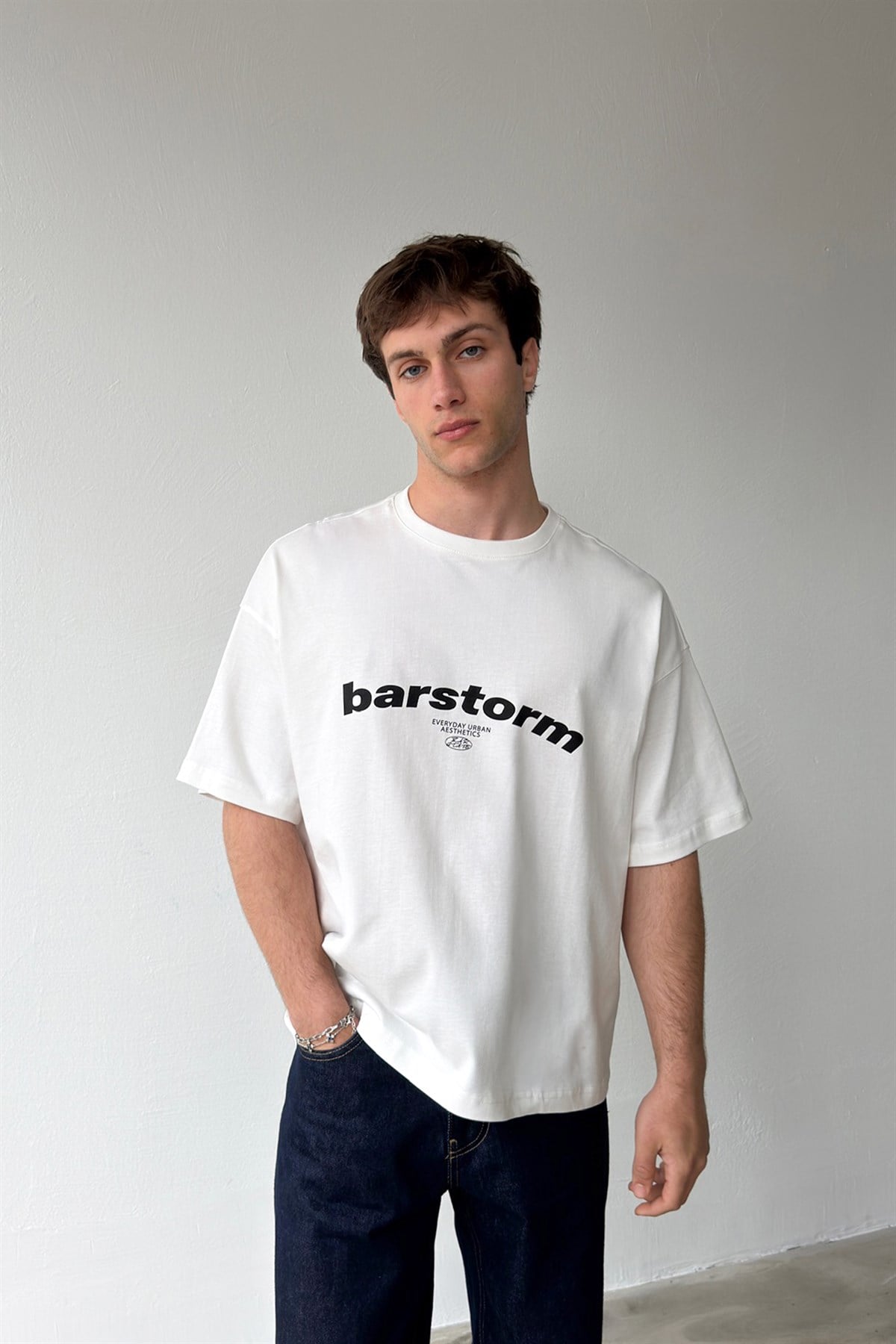 Barstorm Baskılı Crop Tişört
