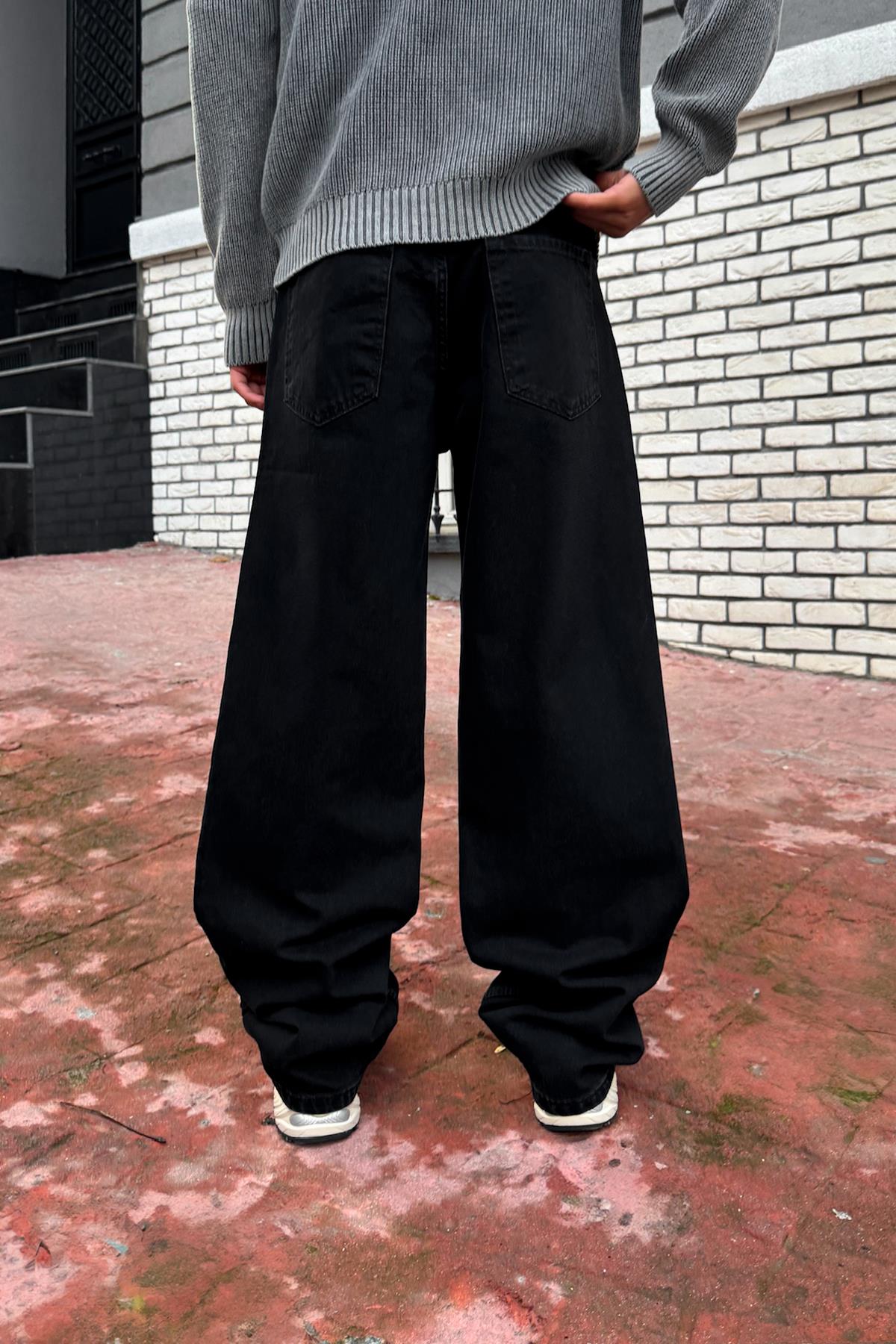 Basic Baggy Jean Siyah