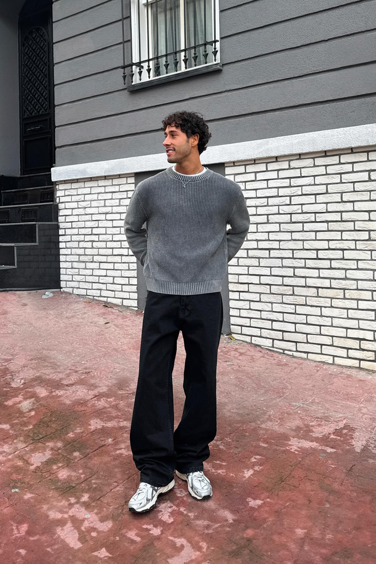 Basic Baggy Jean Siyah