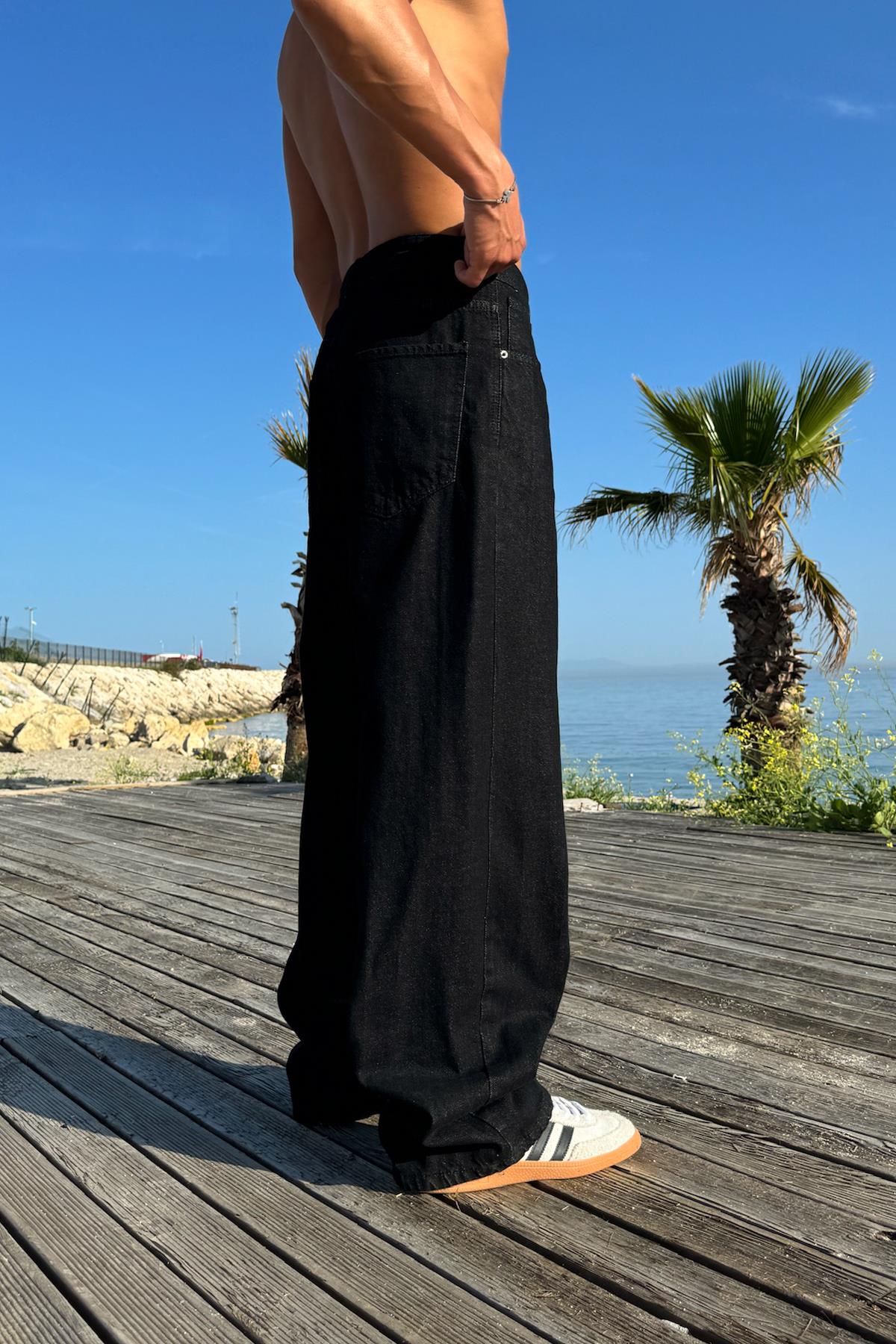 Basic Baggy Jean Siyah