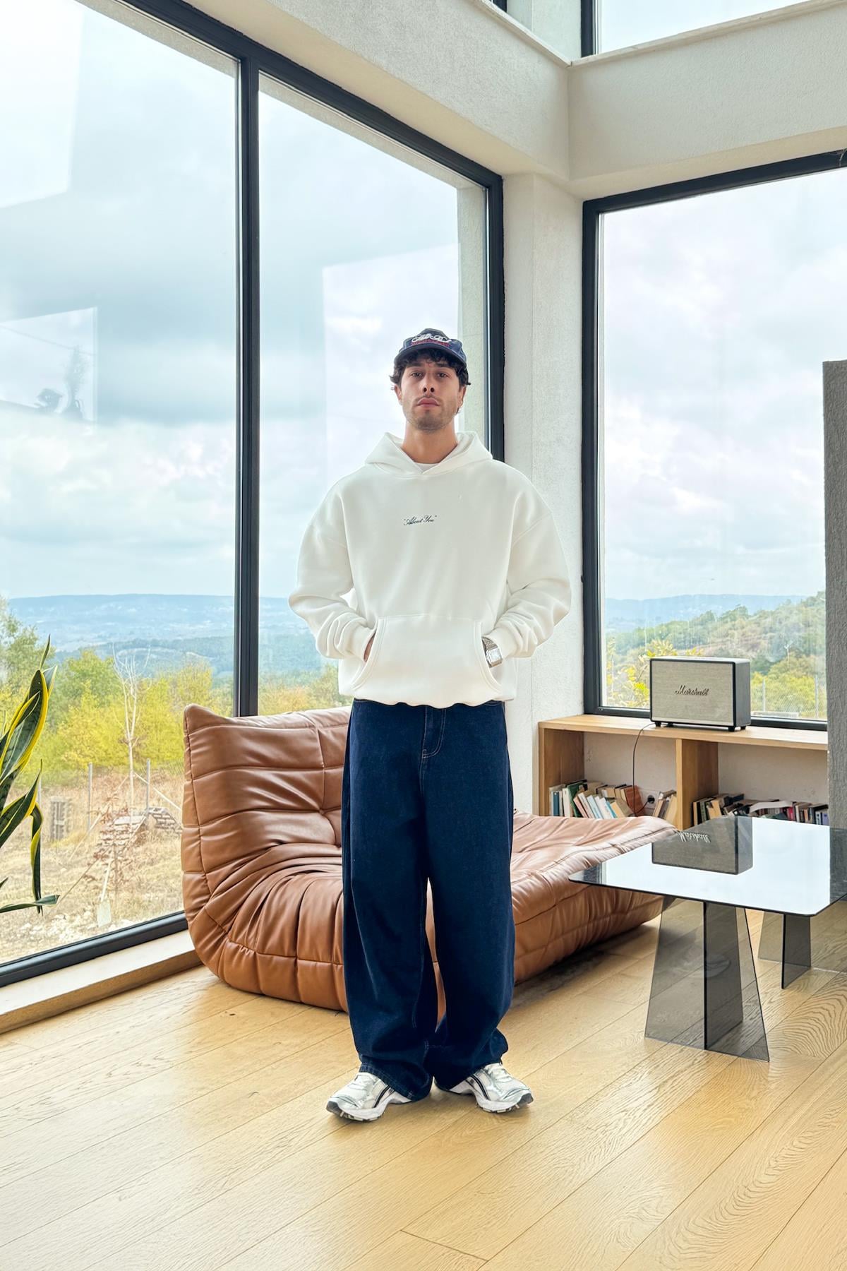 Basic Baggy Jean Lacivert