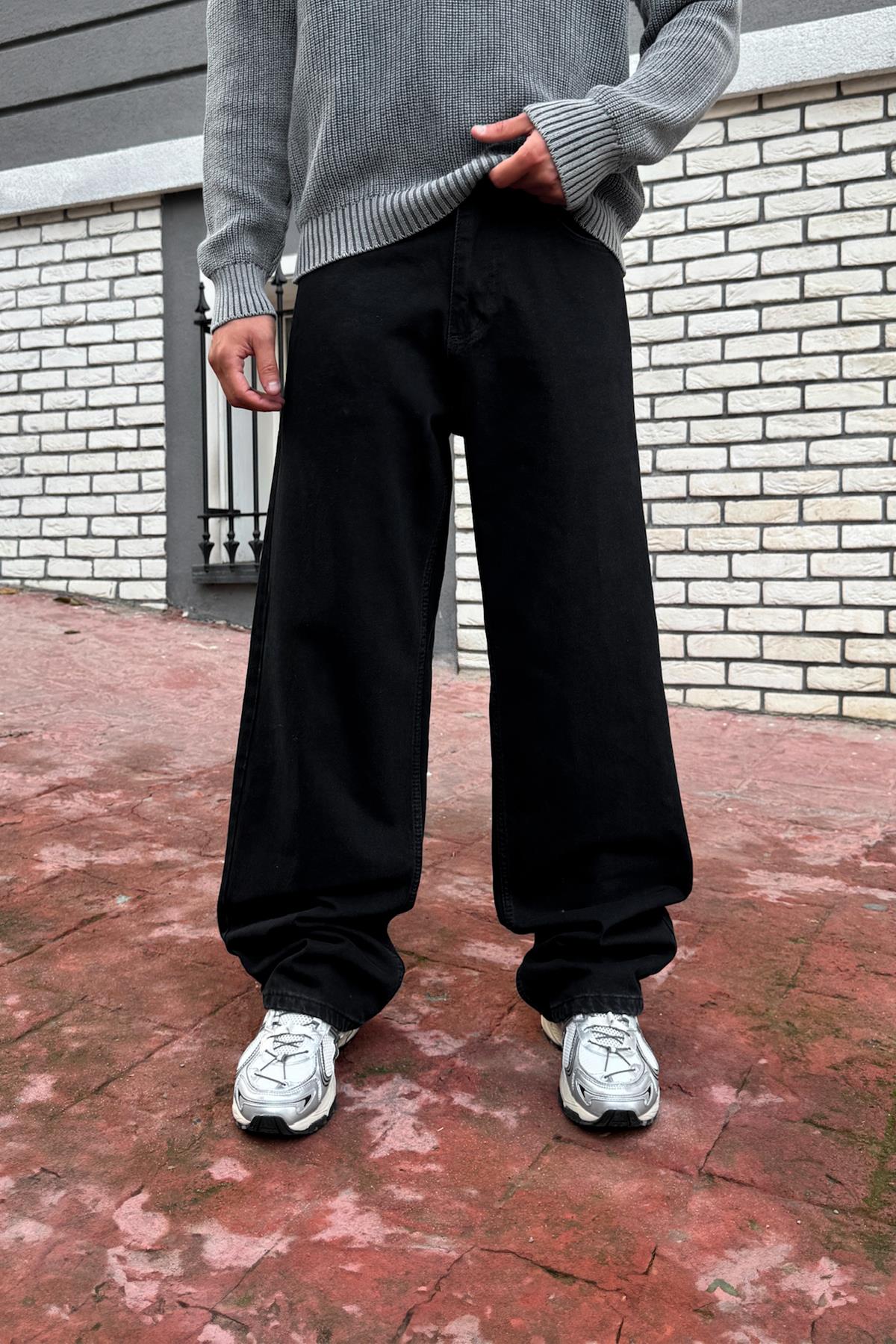 Basic Baggy Jean Siyah