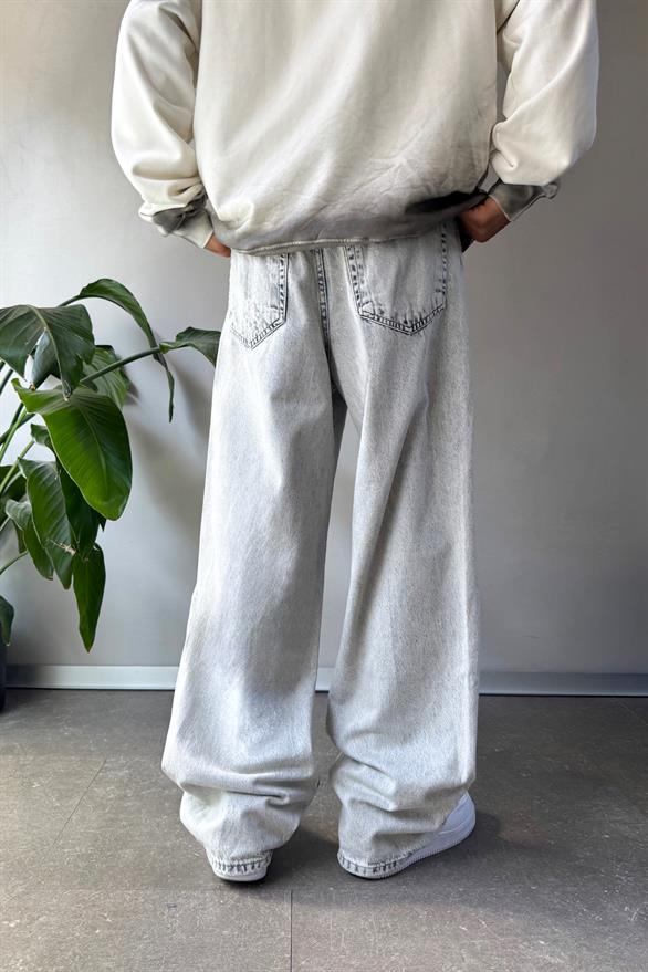 Basic Buz Mavi Baggy Jean