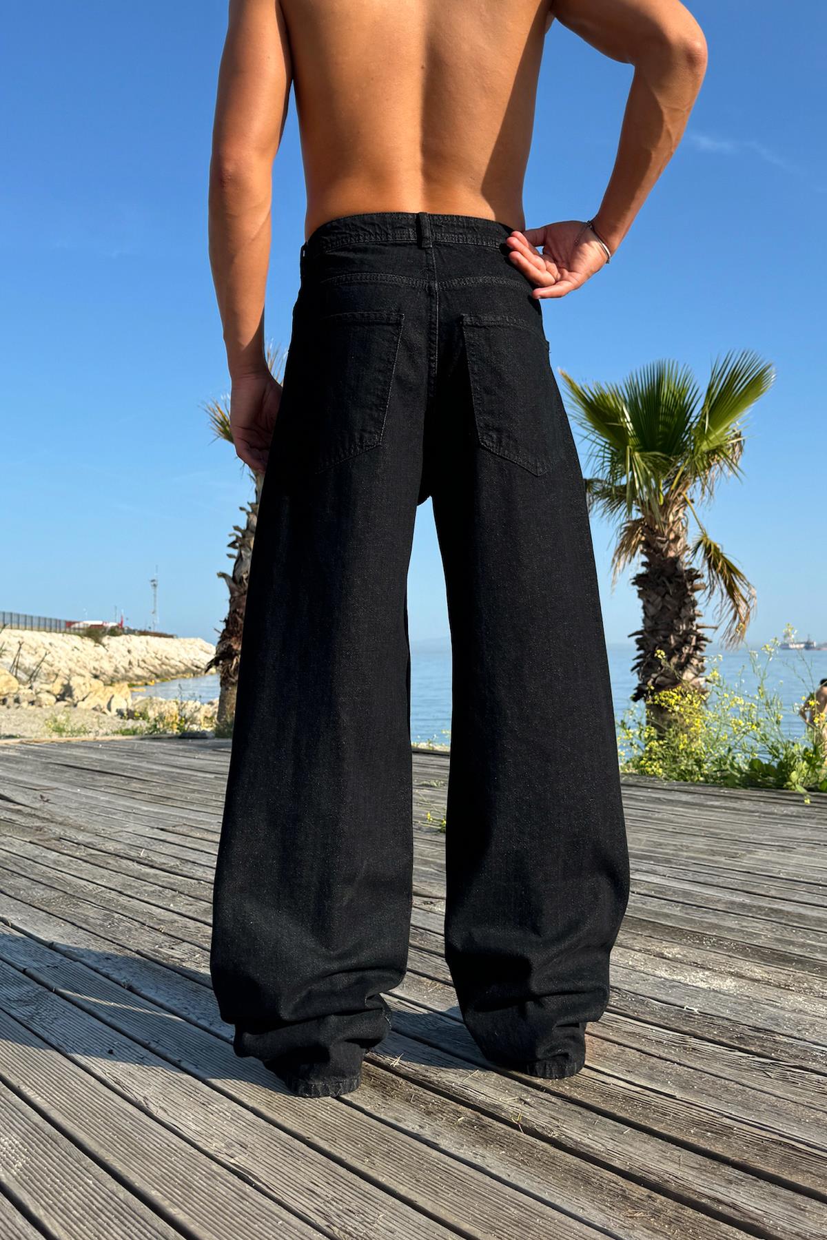 Basic Baggy Jean Siyah