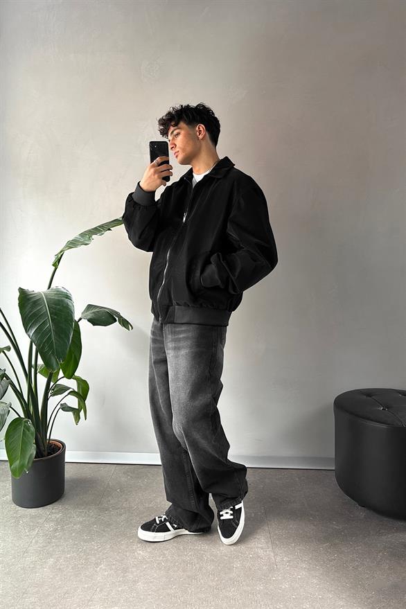 Basic Baggy Jean Siyah