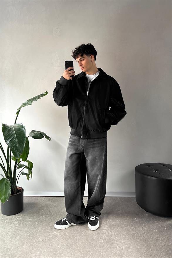 Basic Baggy Jean Siyah
