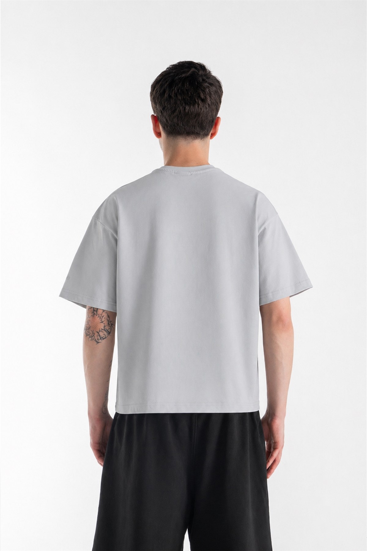 Basic Boxy Fit Taş Rengi Tişört