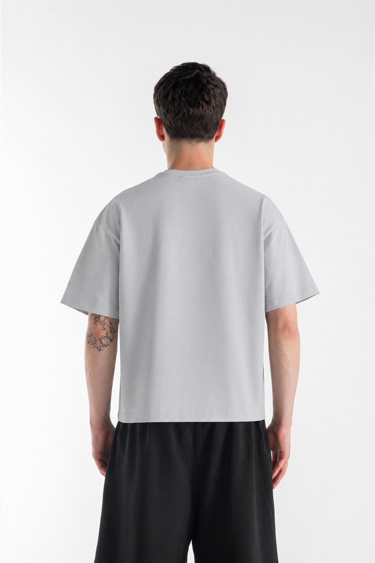 Basic Boxy Fit Taş Rengi Tişört