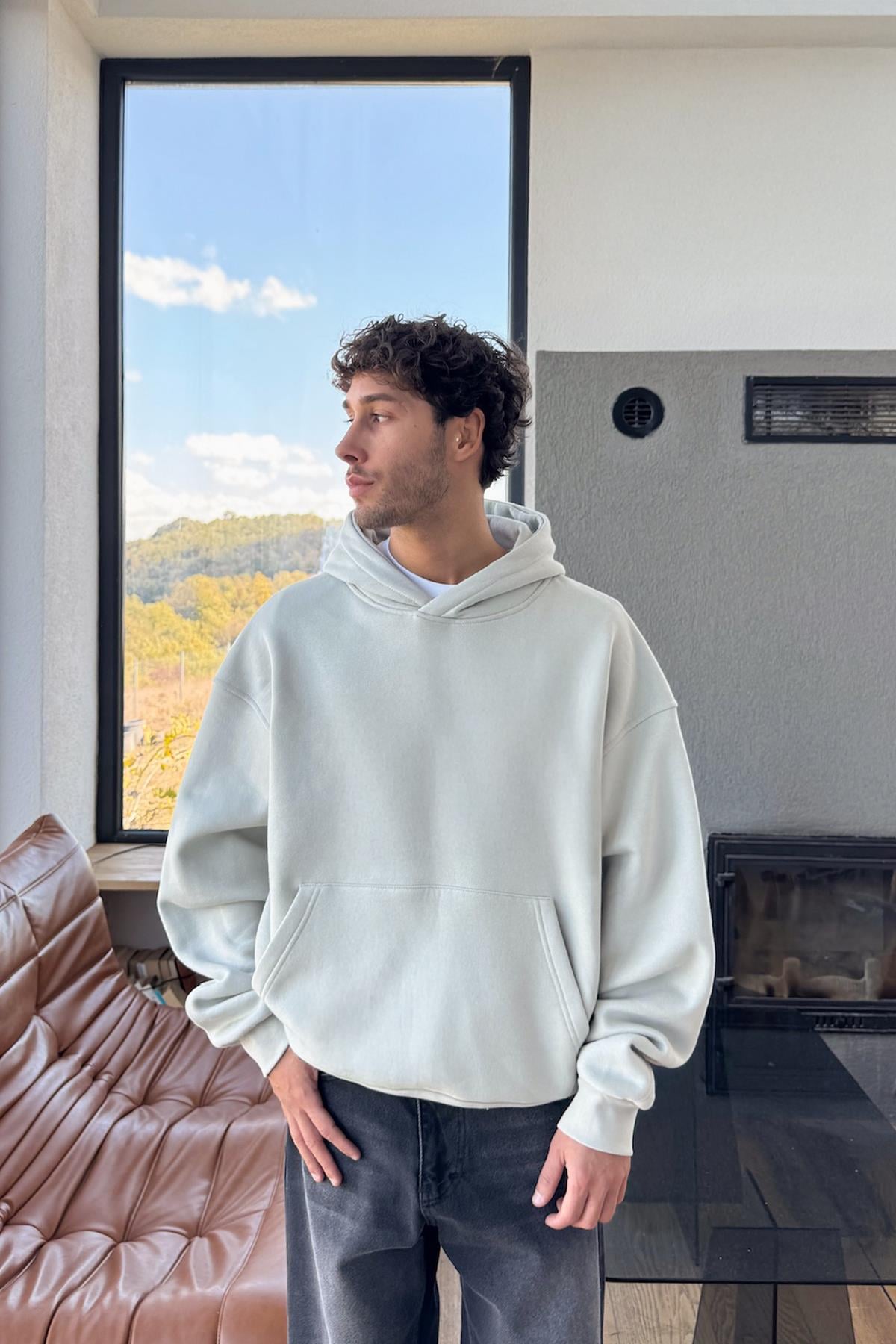 Basic Hoodie Bej