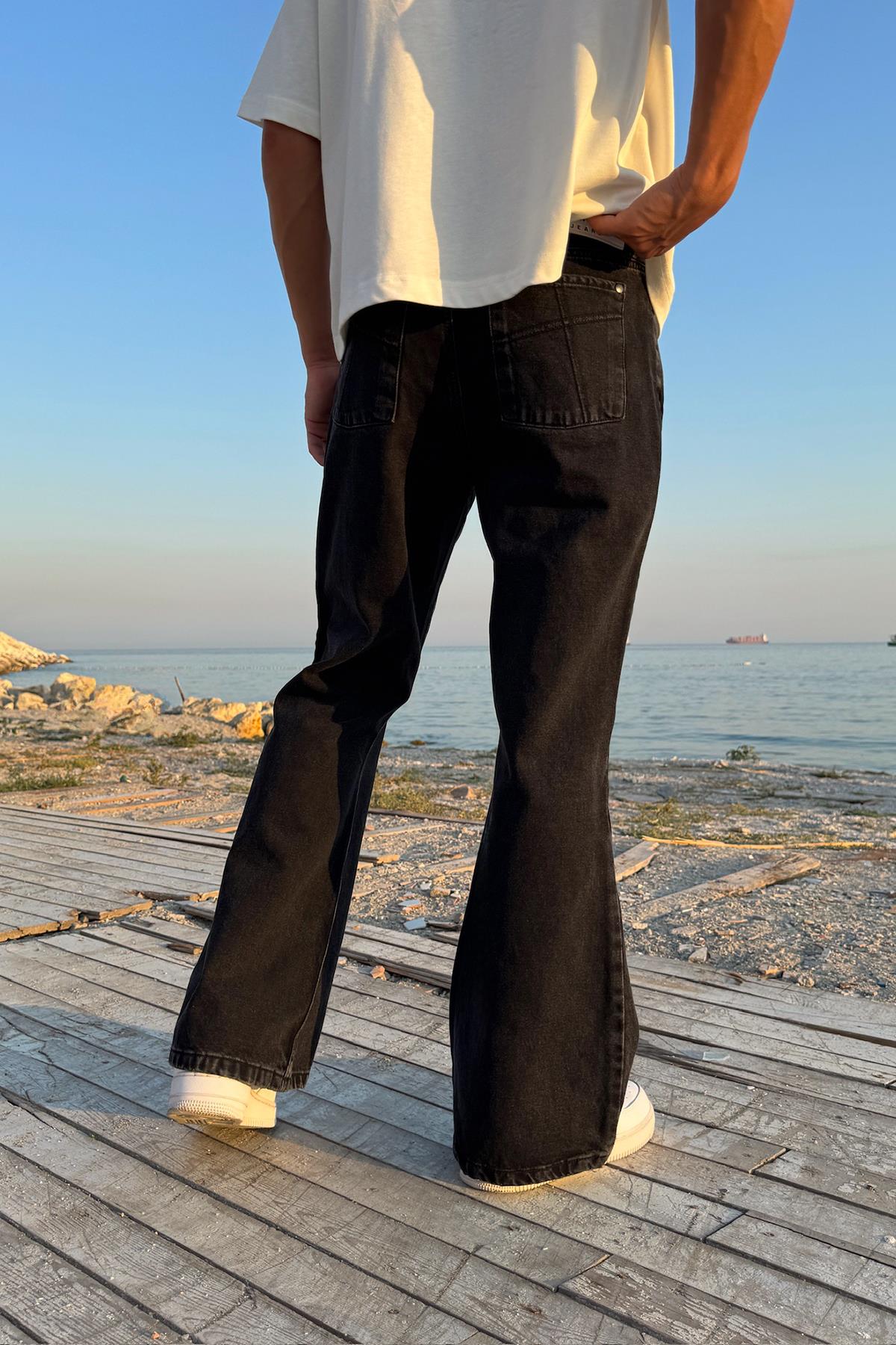 Basic İspanyol Paça Jean