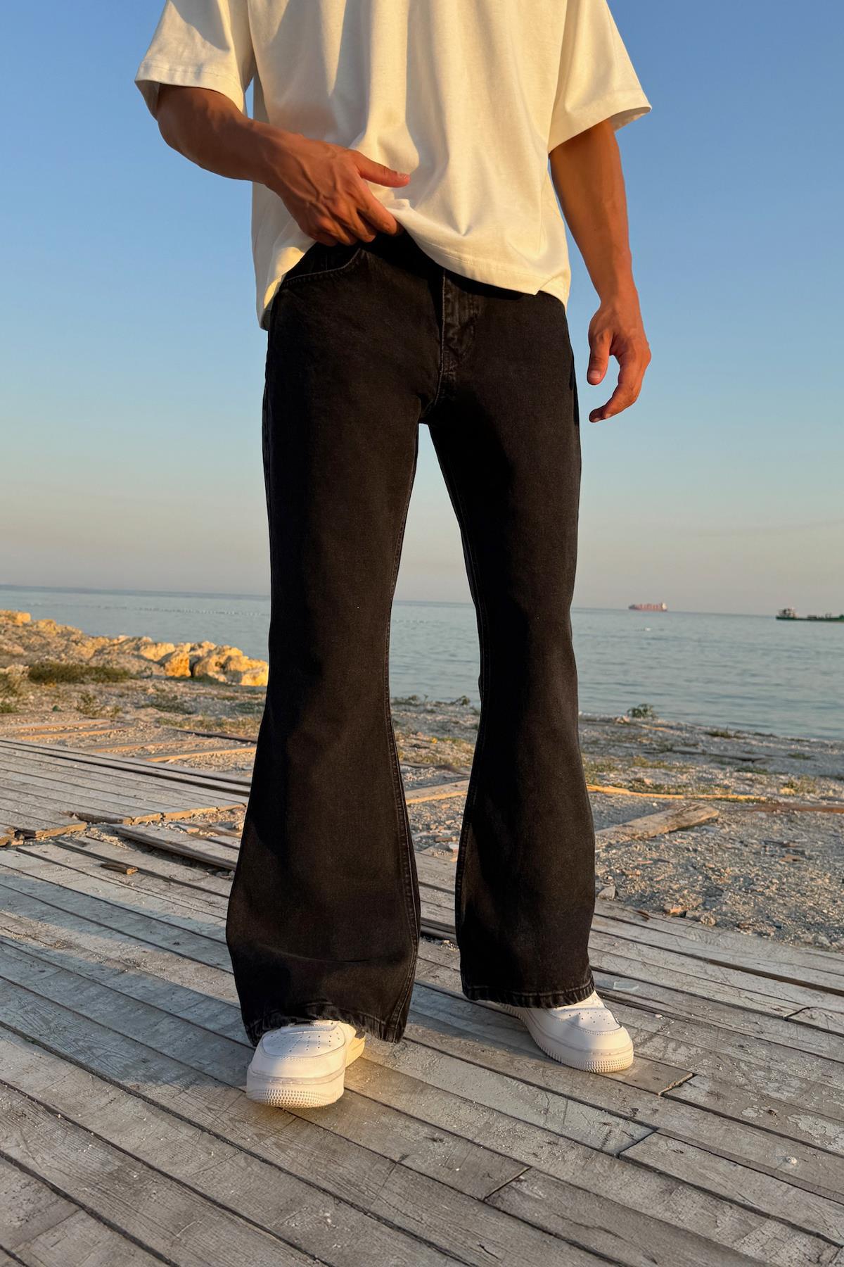 Basic İspanyol Paça Jean