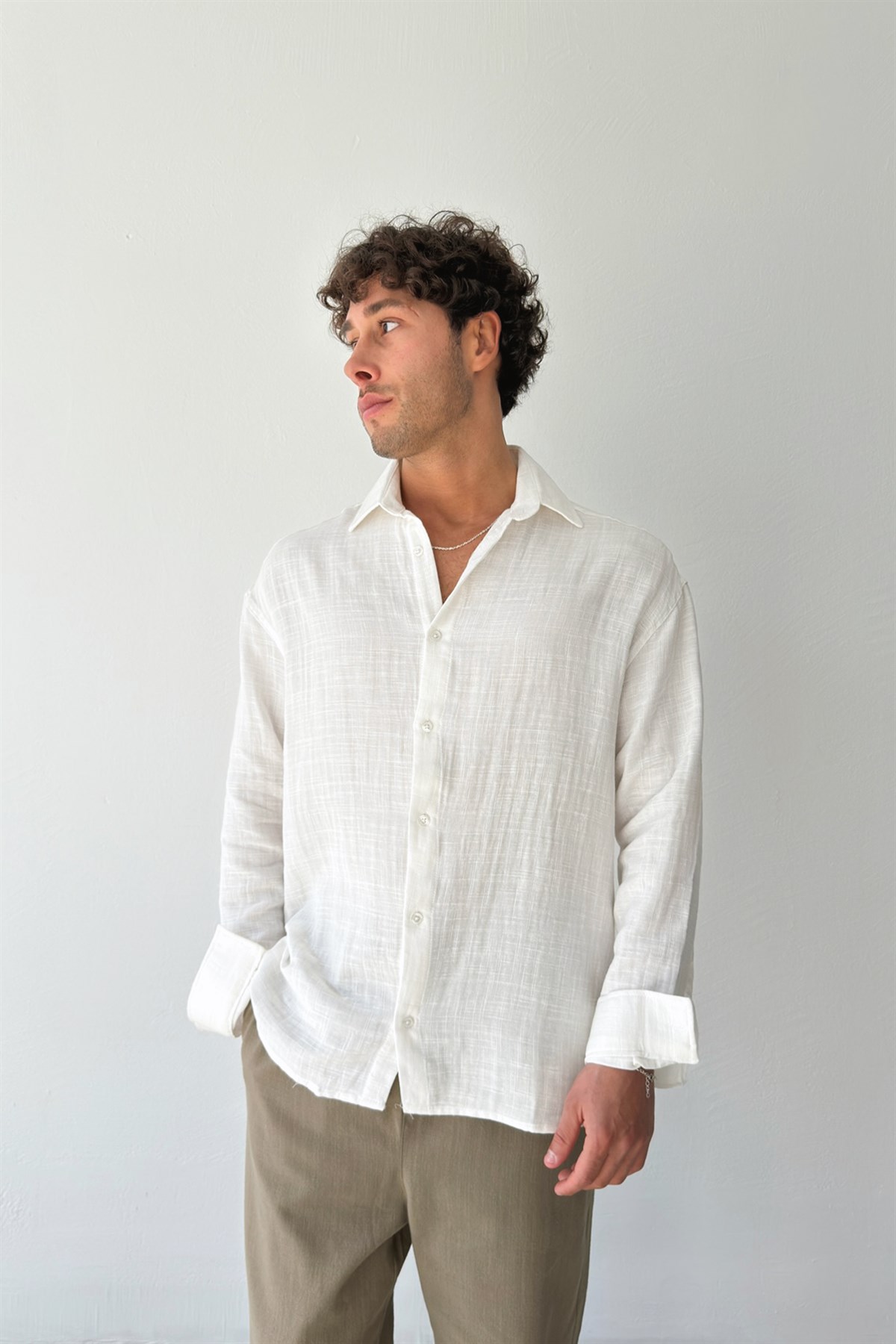 Basic Keten Gömlek