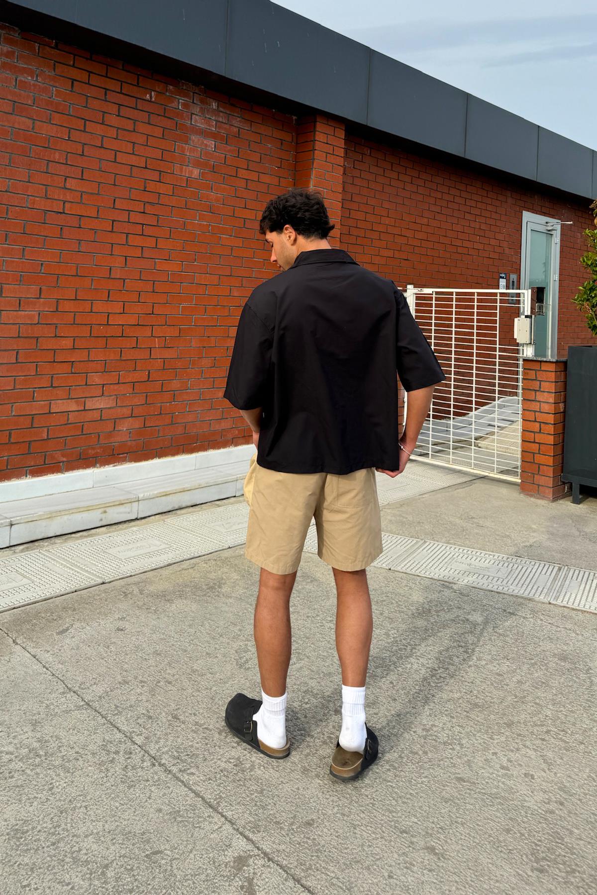 Basic Kısa Kol Gömlek Siyah