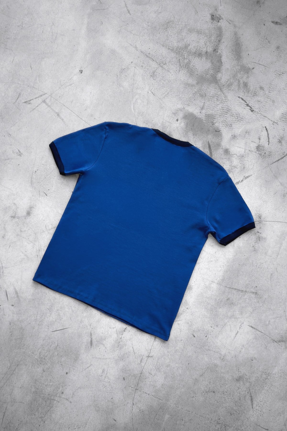 Blue Navy Blue Ringer Tee