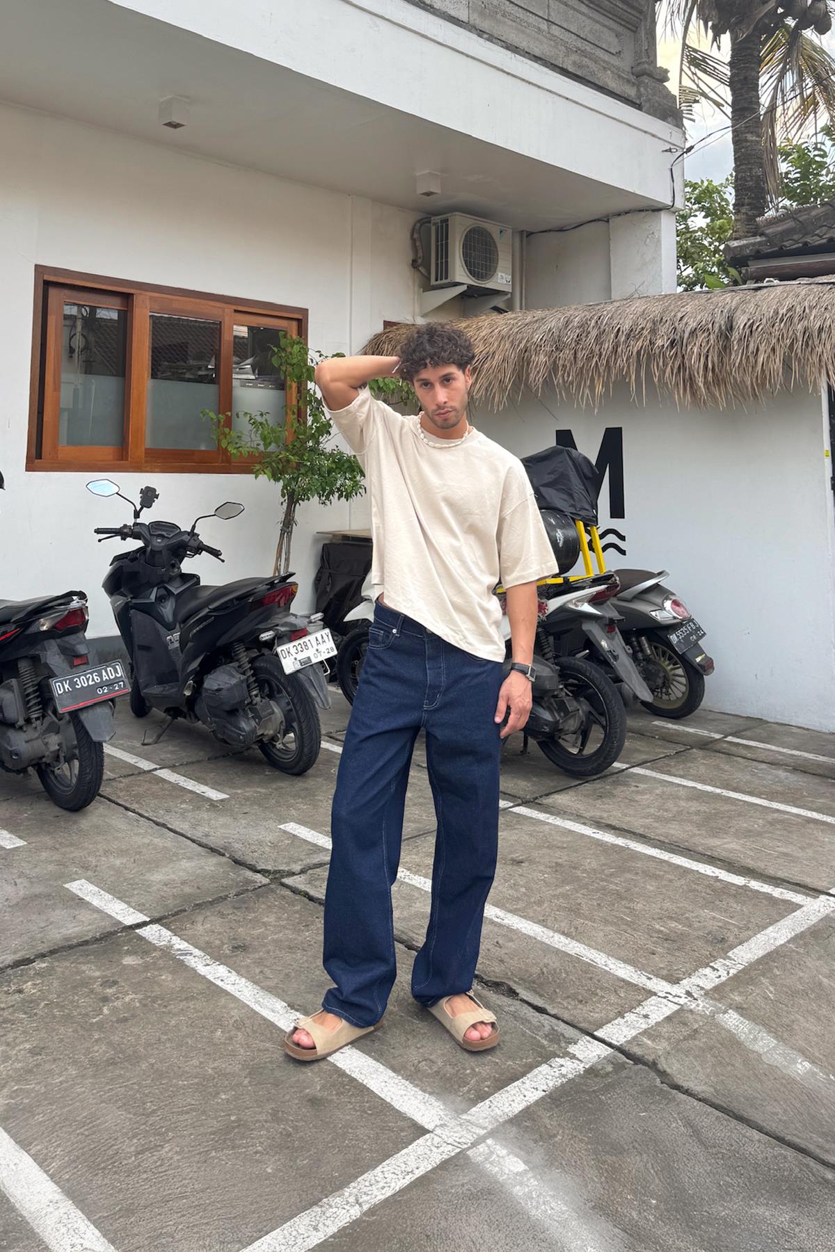 Basic Baggy Jean Lacivert